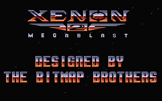 Xenon 2: Megablast title screen for Atari ST